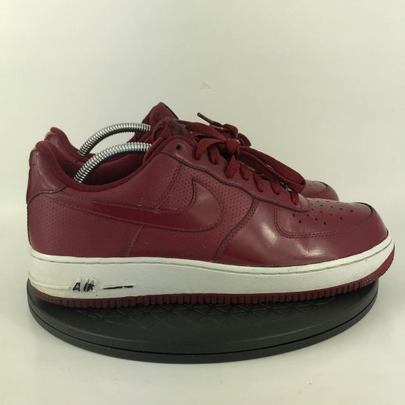 Nike Air Force 1 Crimson Red Patent Leather 315122-601 Men's Size 9.5 - Picture 4 of 12